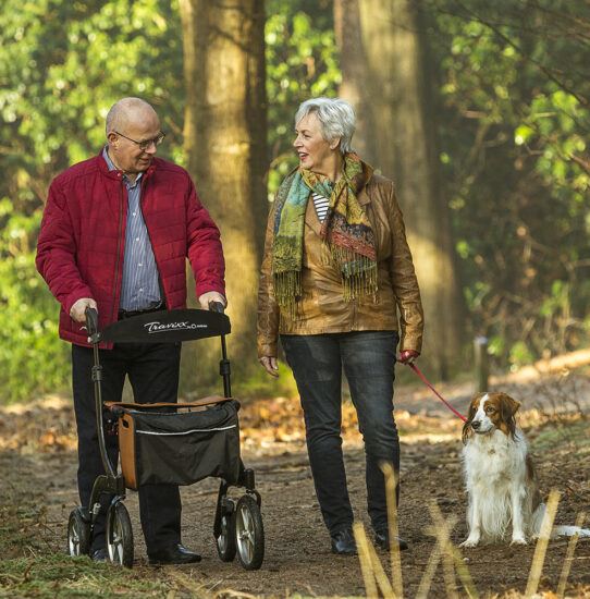 Ik loop heerlijk met deze rollator